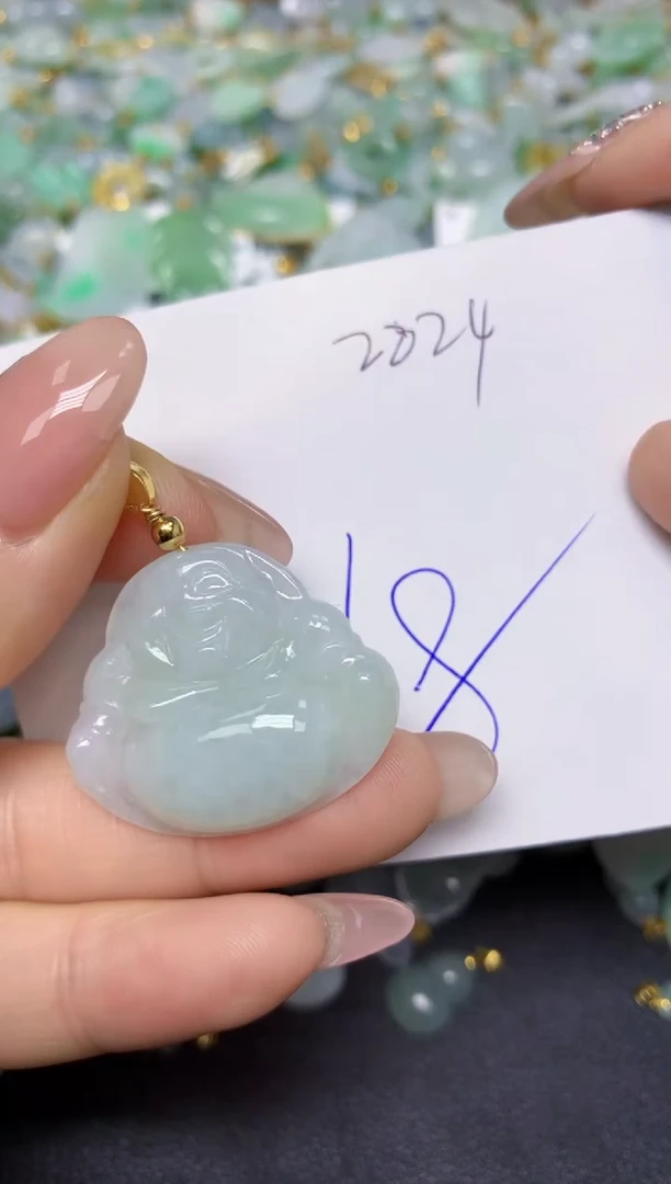【闪购商品】翡翠挂件合金 天然翡翠A货