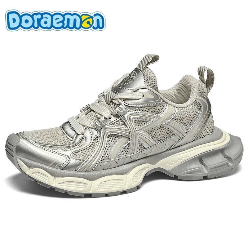 哆啦A梦 复古潮流时尚百搭防滑耐磨厚底增高运动鞋透气舒适老爹鞋