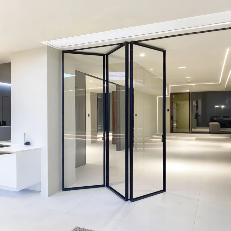 极窄折叠门推拉门隐形门幽灵门厨房门开放式隔断卫生间阳台隐形门