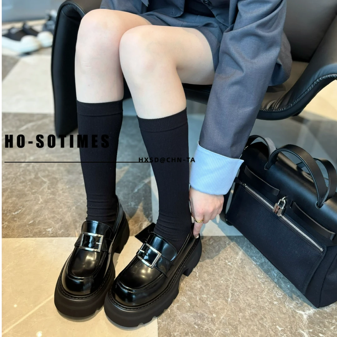 2025厚底英伦风女鞋乐福鞋