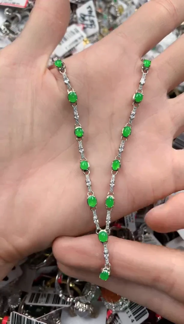 银S925镶嵌戒指翡翠333   9