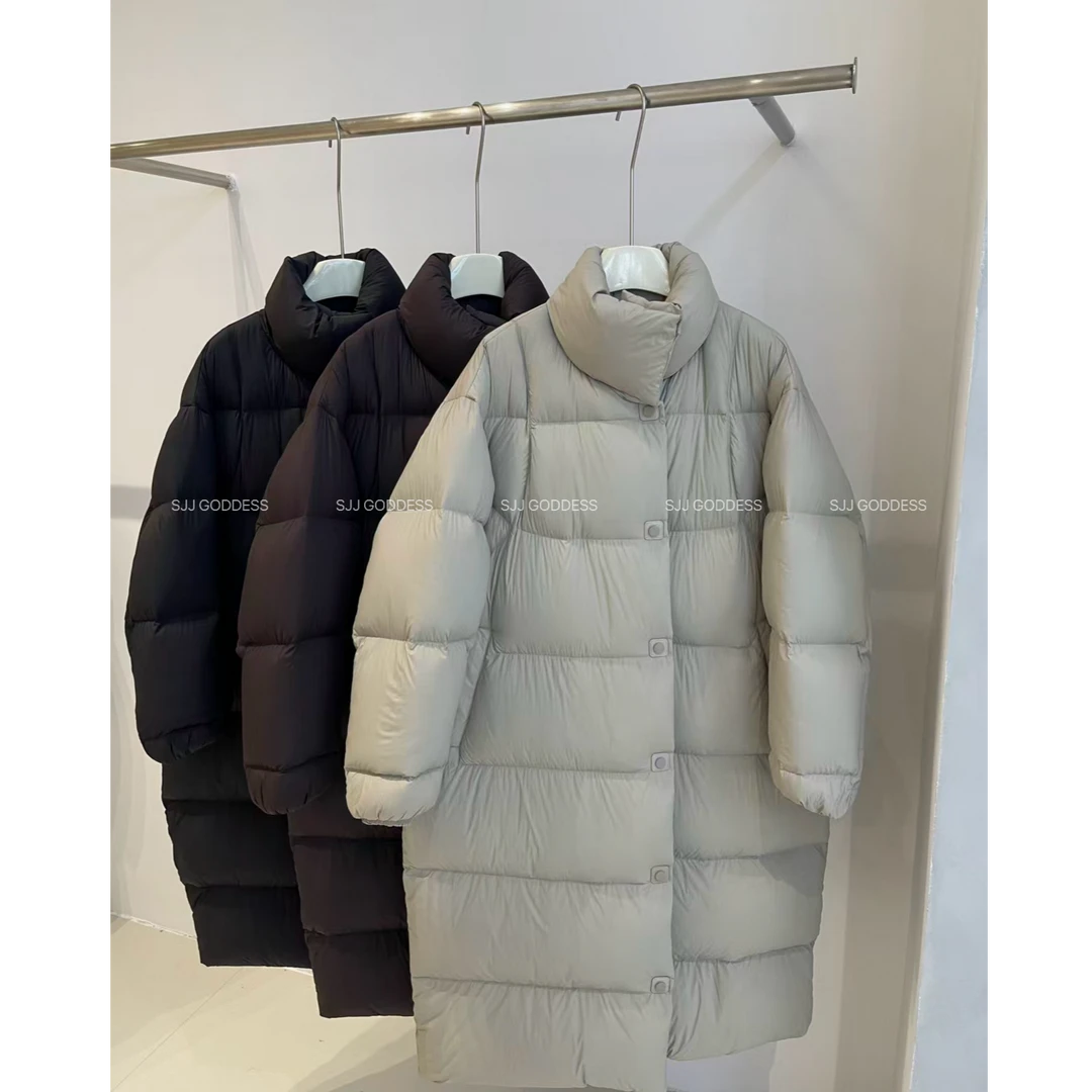 【娇娇私服定制】新款时尚洋气百搭女装宽松长款泡芙羽绒服外套8617