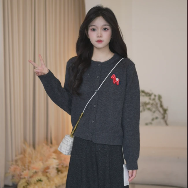 BasicHouse百家好秋冬新款时尚百搭针织毛衣B1385B5A1X2