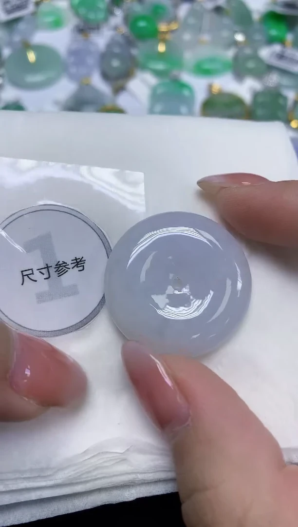 颈饰未镶嵌翡翠天然缅甸翡翠A货百元以上9元证书费自理