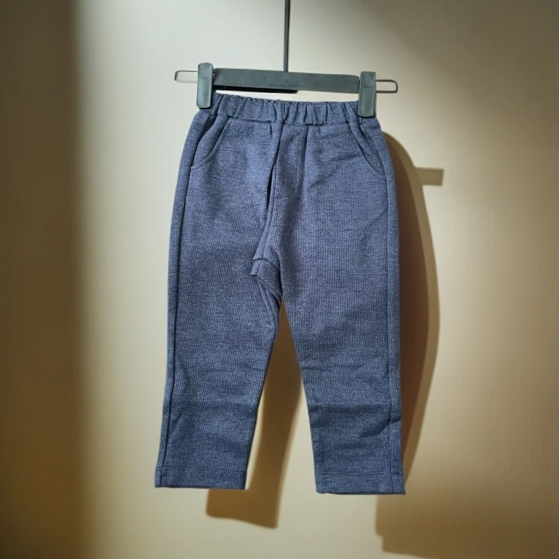 女童裤加绒长裤男女通用棉麻裤女童童装春季