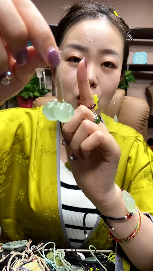 岫玉银S925镶嵌耳饰多样性发货其中发一