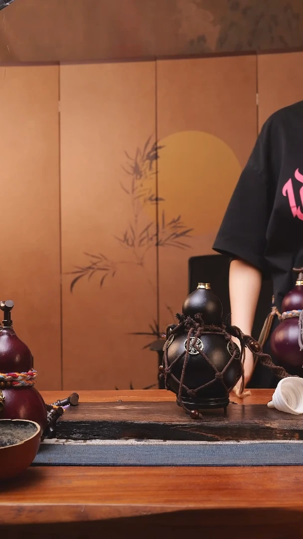 2004号精品大漆葫芦防腐防渗装水茶酒