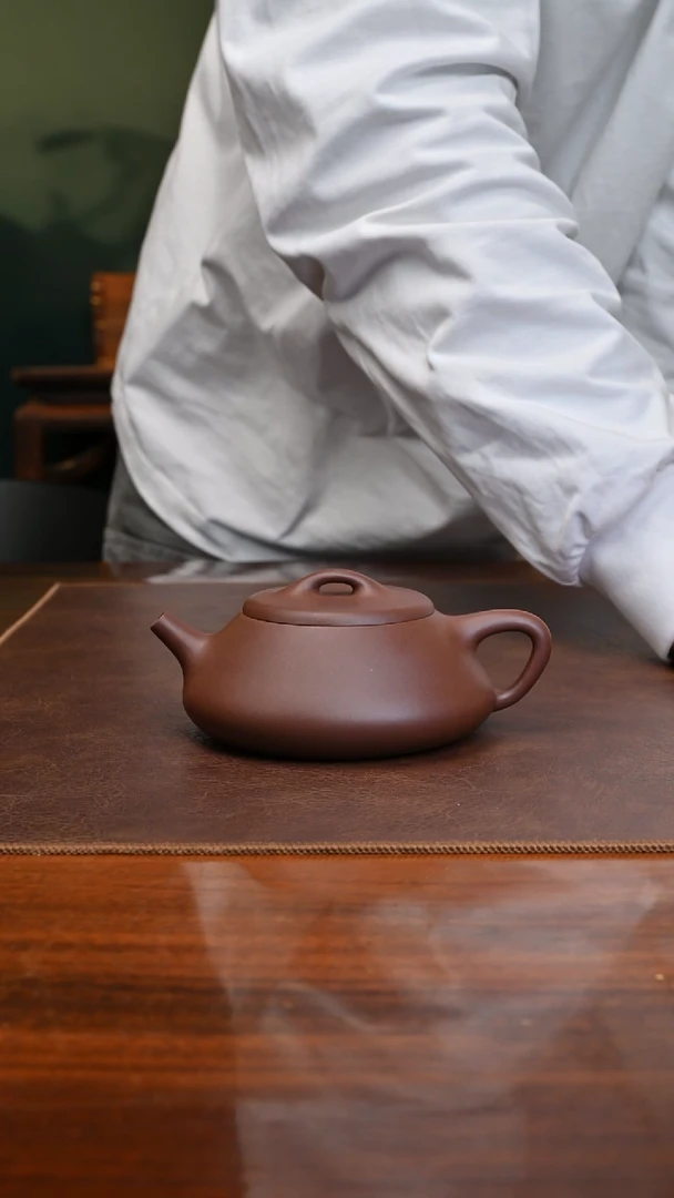 【闪购商品】紫砂茶壶纳瓢240cc底槽青