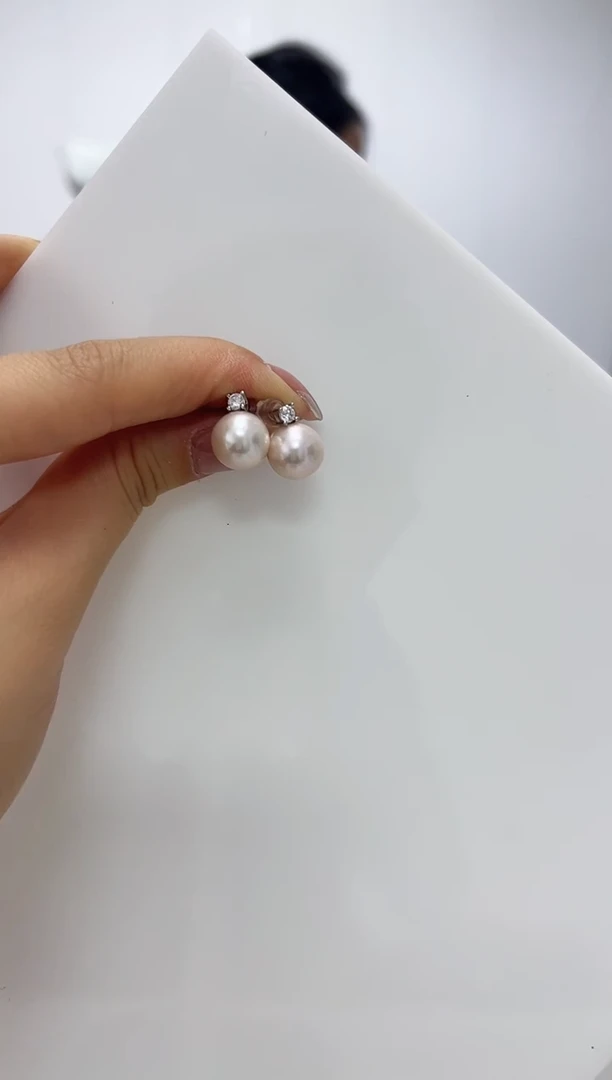 【闪购商品】淡水珍珠DA银S925镶嵌耳钉 11
