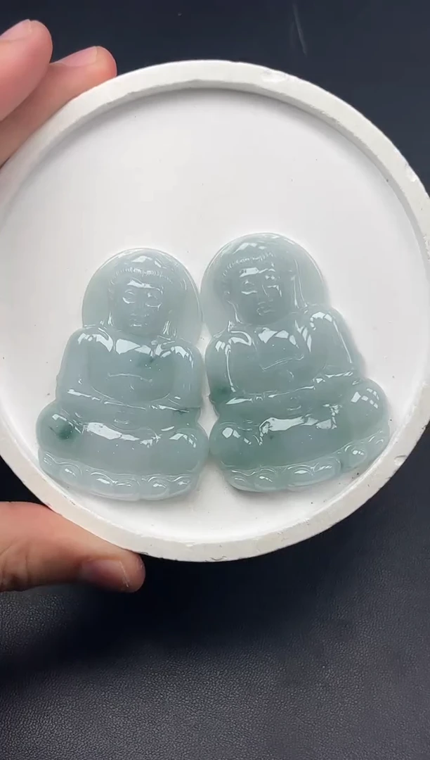 未镶嵌挂件翡翠观音/多样性发1件