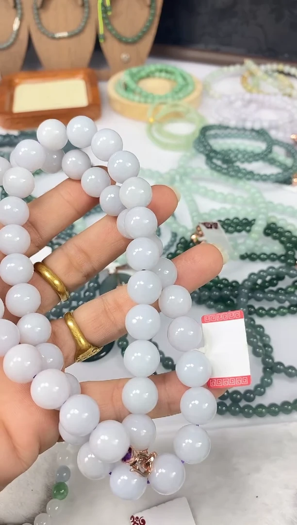 未镶嵌手链翡翠翡翠珠链