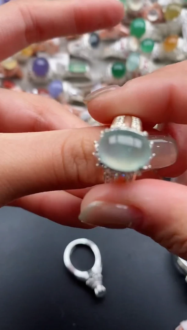 未镶嵌戒指翡翠444444+3