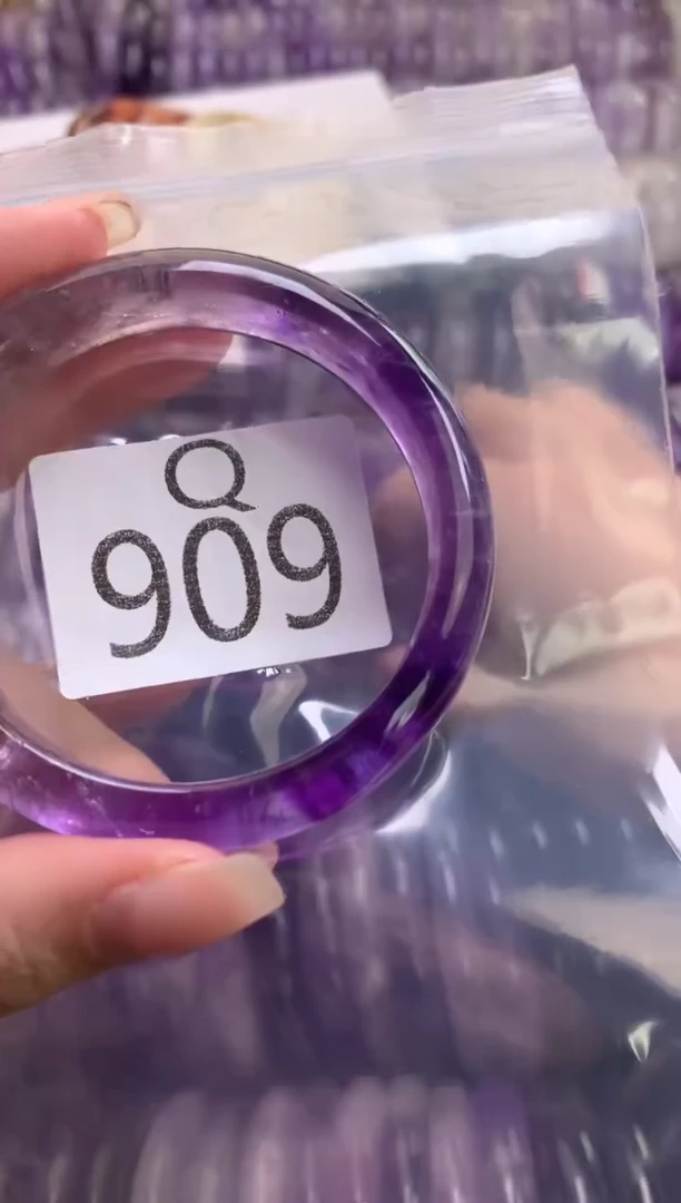 水晶珠宝半成品未镶嵌水晶手镯909-54
