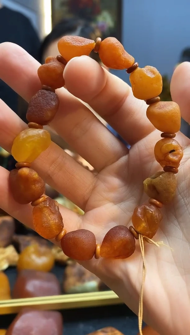 手链琥珀未镶嵌手串