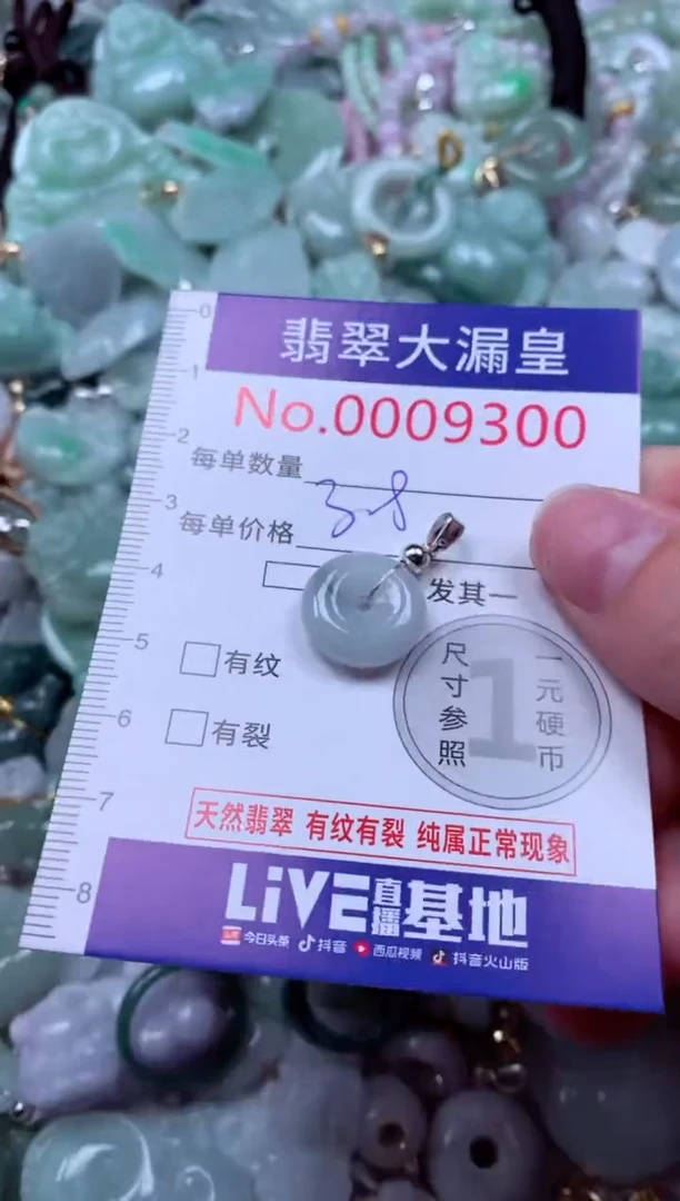 吊坠(不含链)未镶嵌翡翠9300