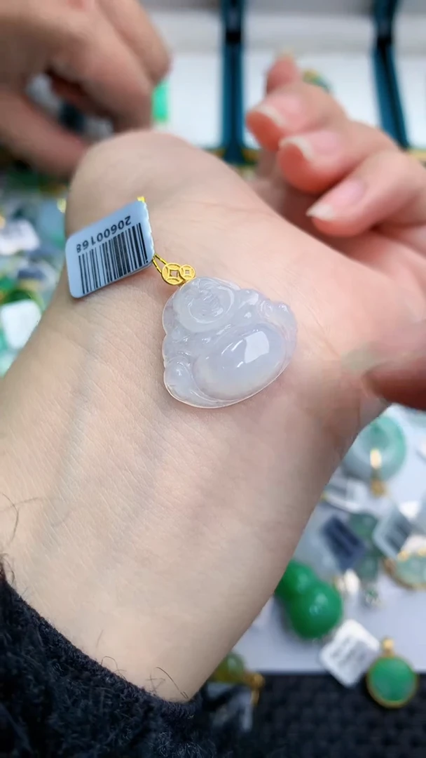 【闪购商品】翡翠颈饰18K金镶嵌            8
