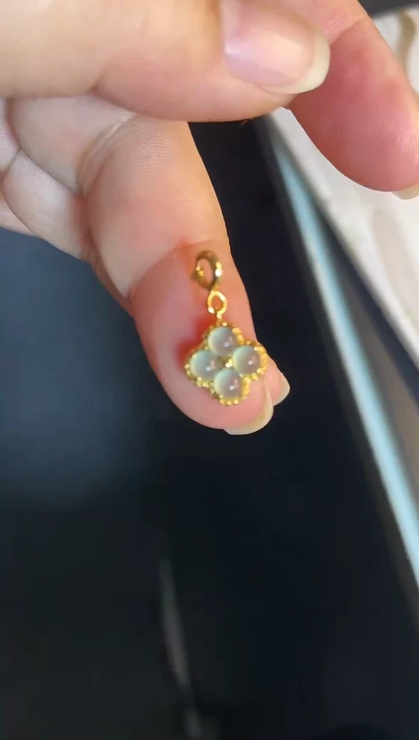 吊坠(不含链)银S925镶嵌翡翠1