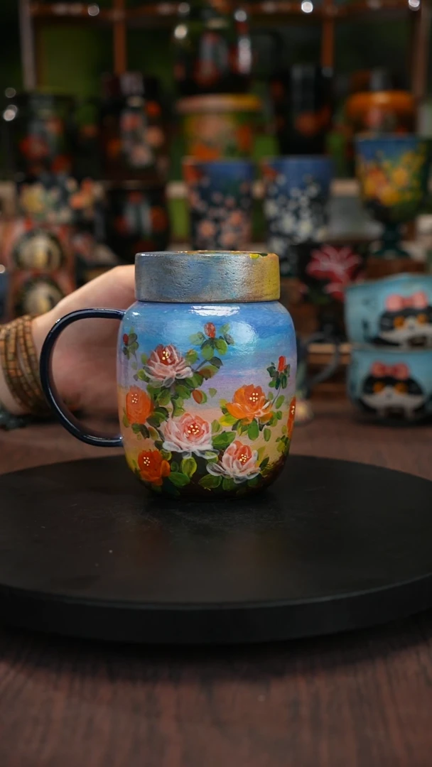 油画手绘釉 下彩