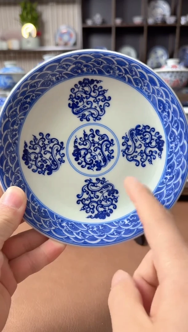 手工手绘夔龙壶承