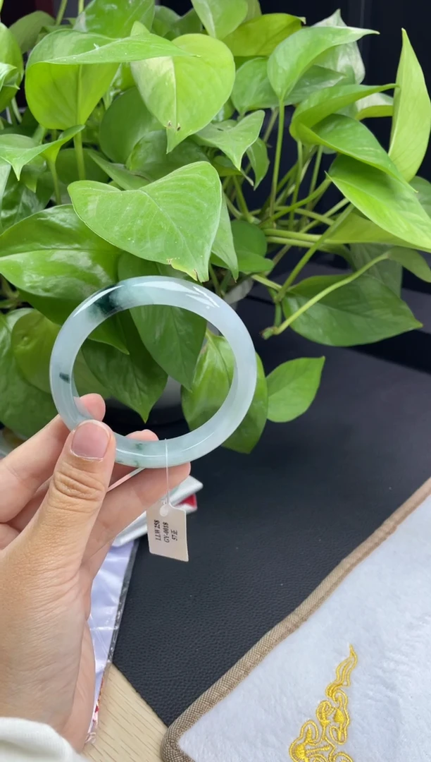 未镶嵌19#定制翡翠天然A货翡翠手镯53-58圈口圈口齐全