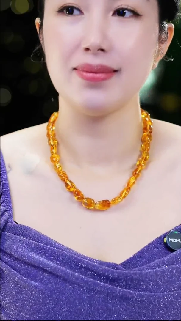 琥珀（花珀）项链未镶嵌花珀随行项链
