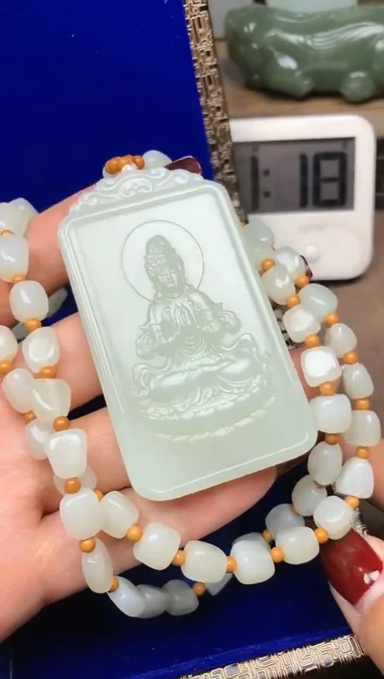 【闪购商品】和田玉颈饰未镶嵌财神 菲菲