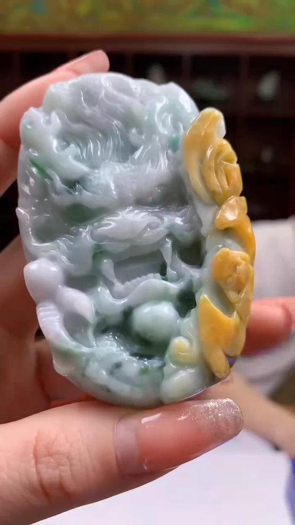 【闪购商品】定制翡翠未镶嵌1049ry-毛货挂件24