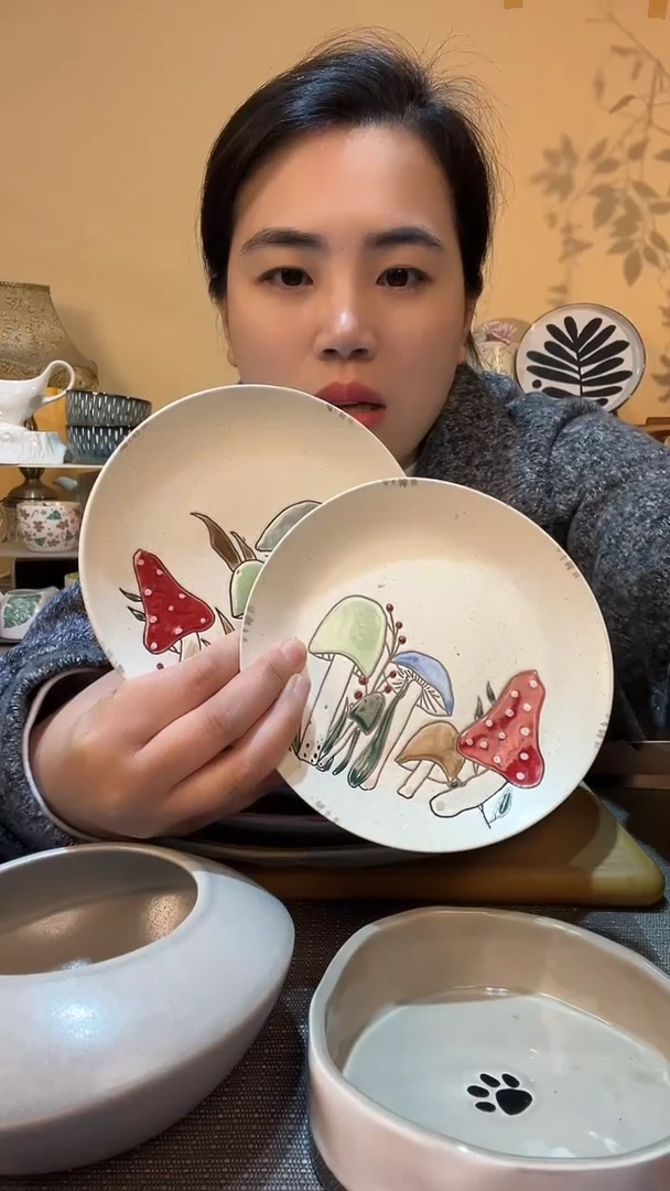 【闪购商品】瓷片底部瑕疵 2个6英寸碟子 介意勿拍