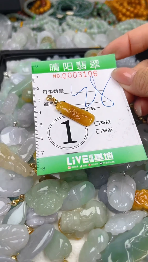 翡翠未镶嵌颈饰闪购0003106