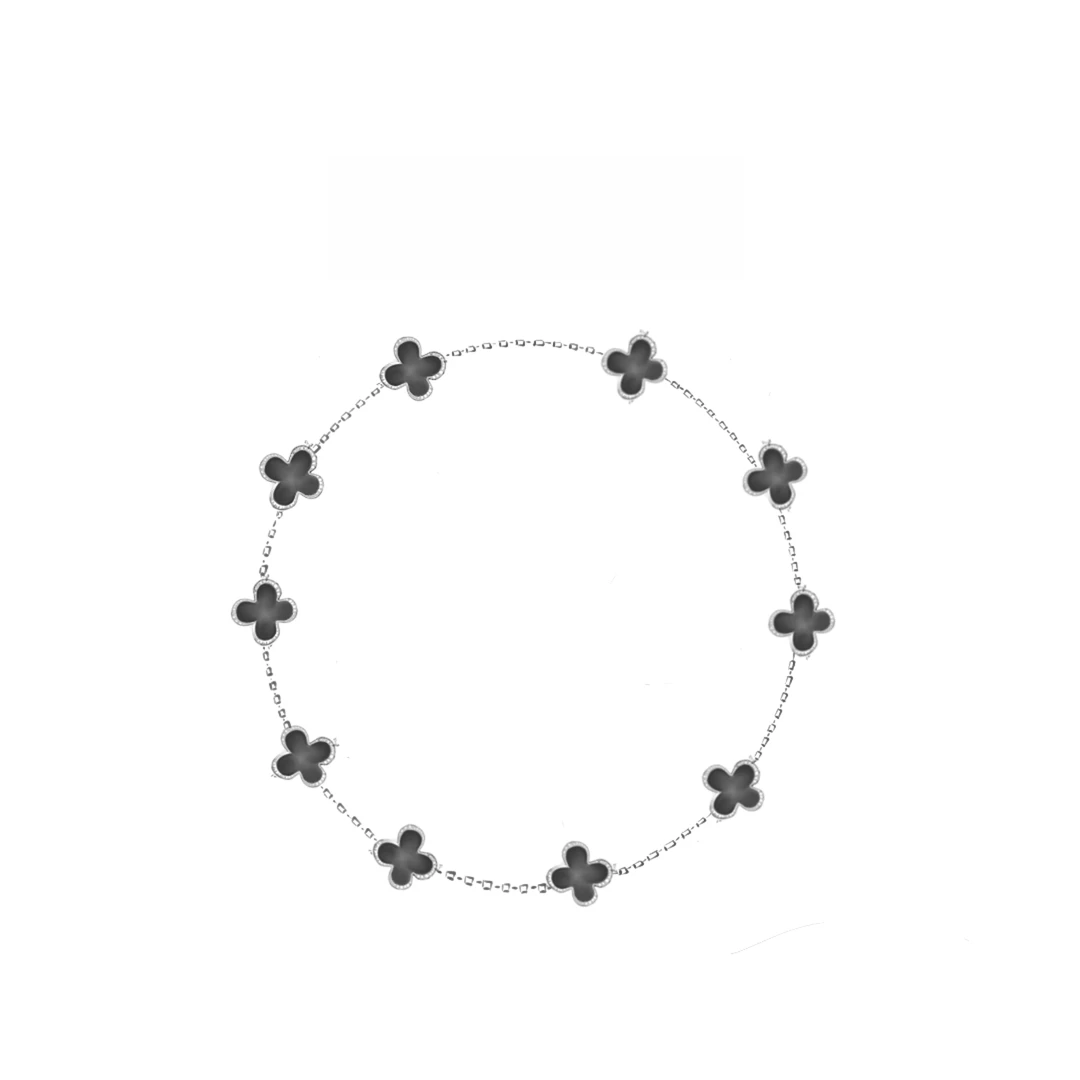 iosn 合金仿珍珠项链 W【十花项链】 精致轻奢 气质百搭