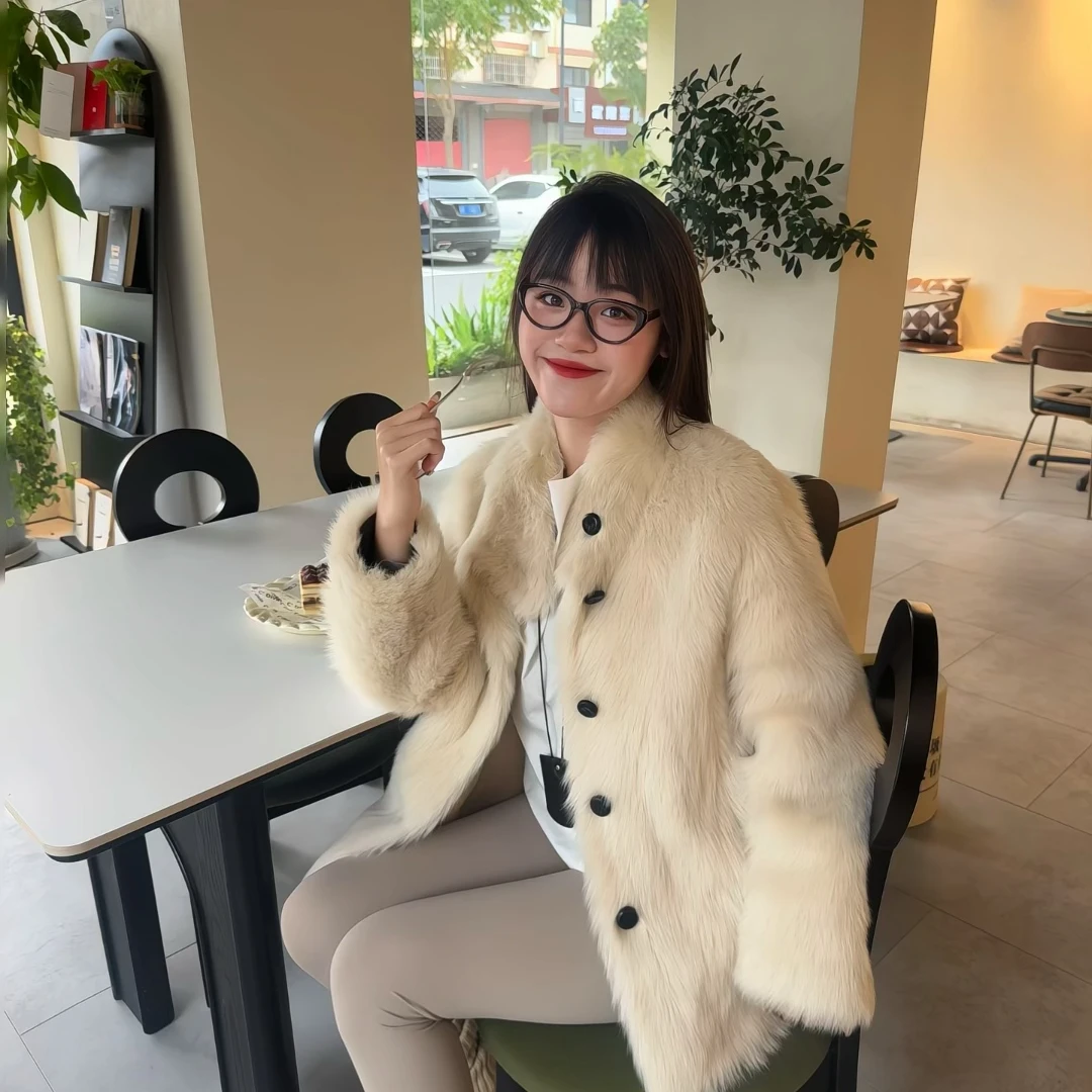专拍链接进口托斯卡纳皮毛一体女外套
