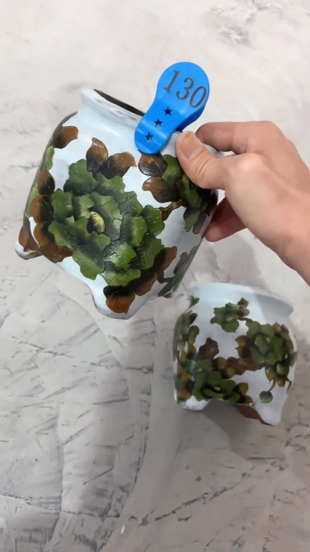 摆件130陶花岛多肉陶瓷花盆罐——微瑕