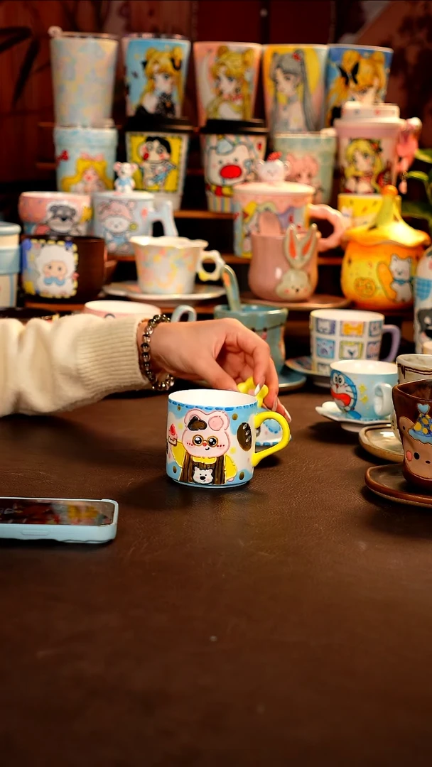 景德镇手工手绘杯杯