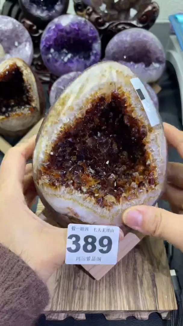 未镶嵌大型摆件（非配饰）紫晶389号龙蛋