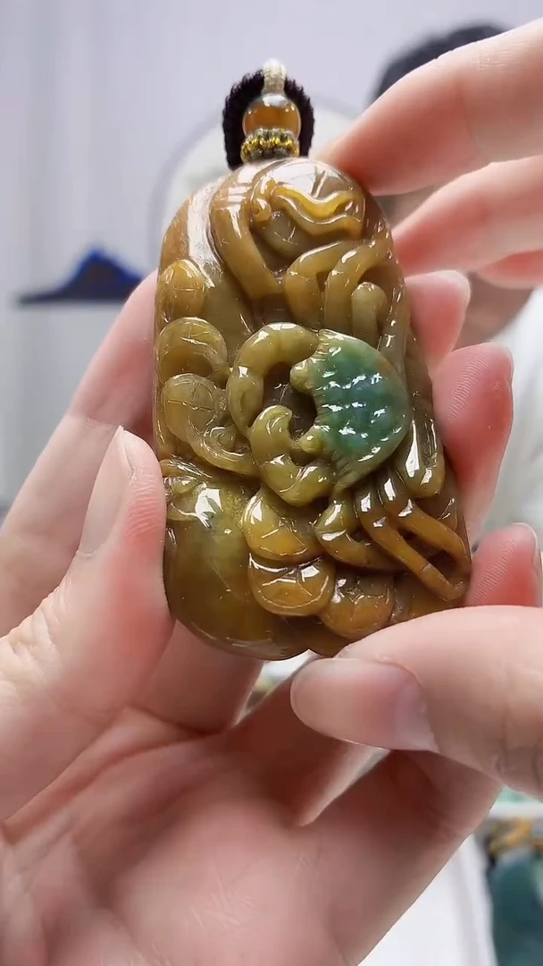 未镶嵌定制翡翠4898zm-毛货挂件貔貅80