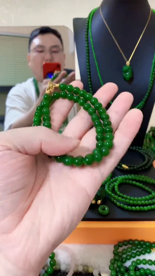 和田玉（碧玉）未镶嵌项链8
