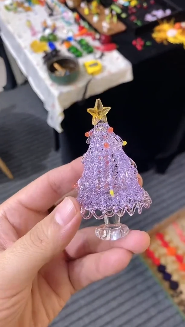 手工艺品琉璃圣诞树