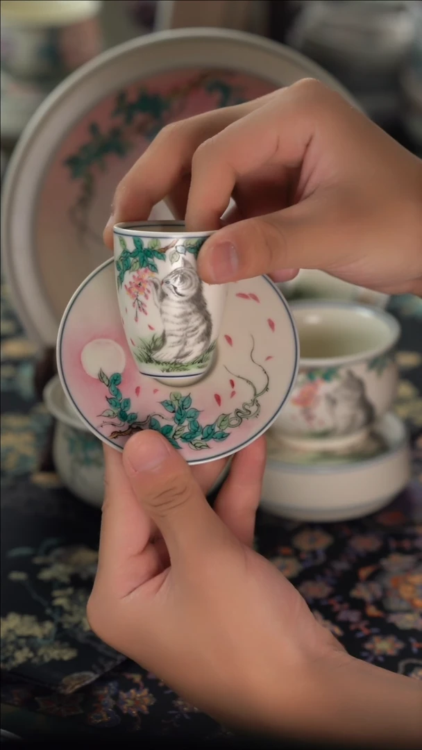 英姐好物分享@@猫咪套杯