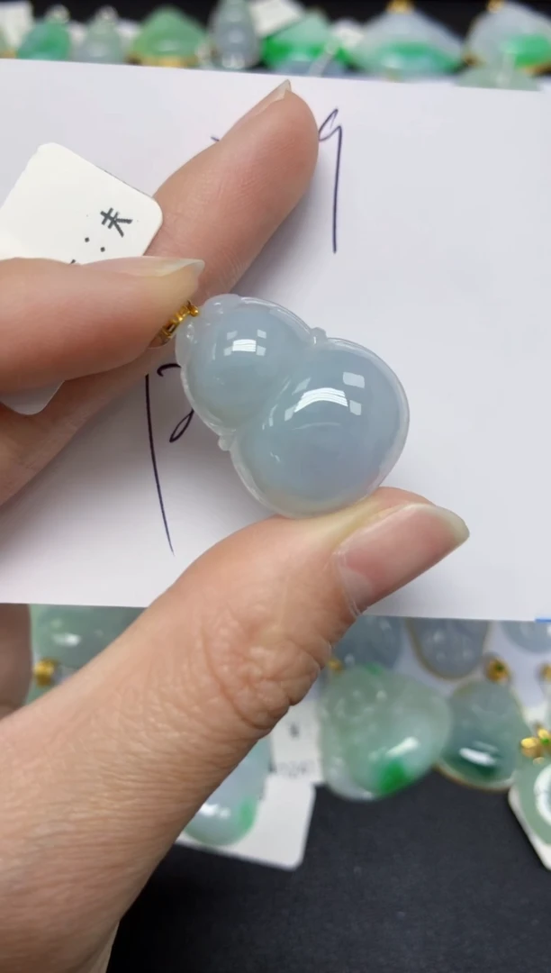 【闪购商品】翡翠颈饰18K金镶嵌 天然翡翠A货