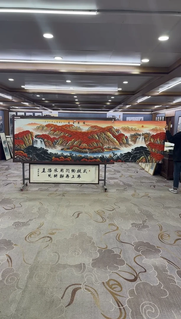 绘画绘画Y-刘雪红-小丈二-山水画