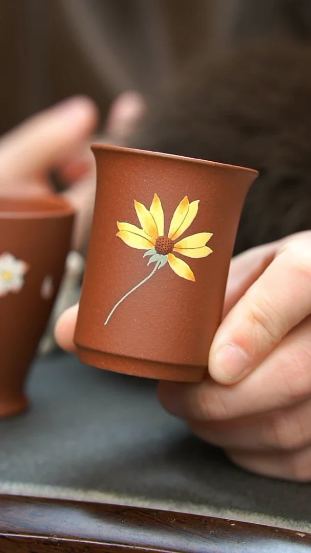 【闪购商品】紫砂茶壶黄花闻香杯