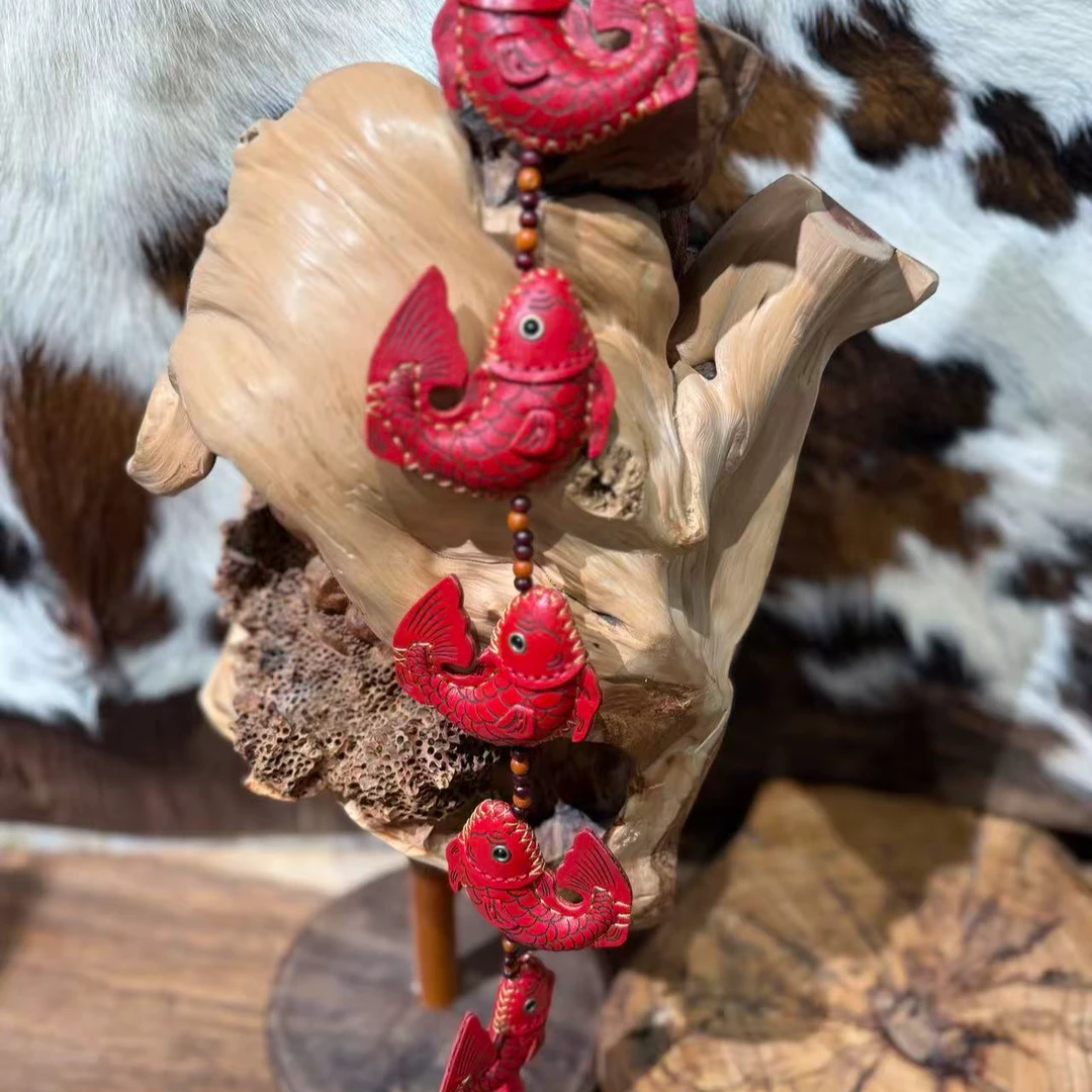 老友皮皮手工真皮挂饰可爱挂件