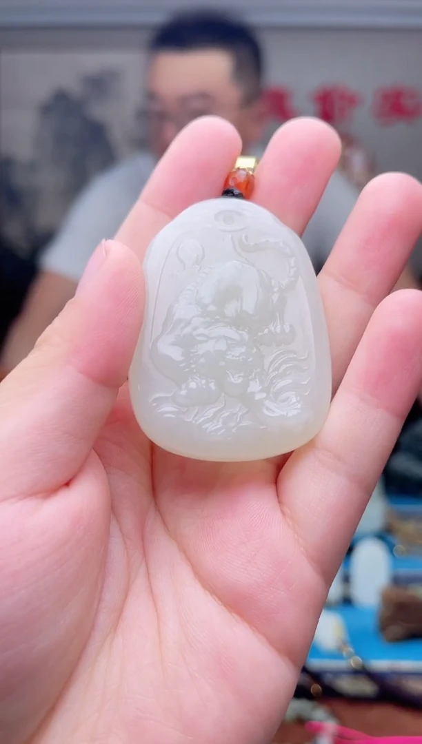 和田玉未镶嵌挂件1