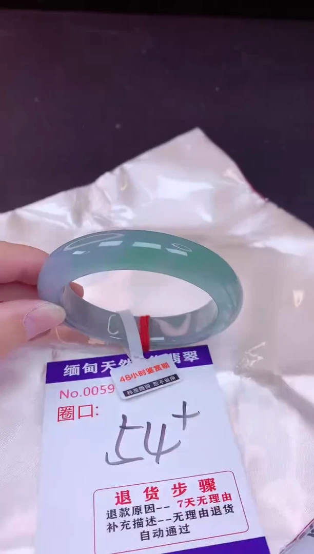 未镶嵌手镯翡翠54（7天无理由退换 ）
