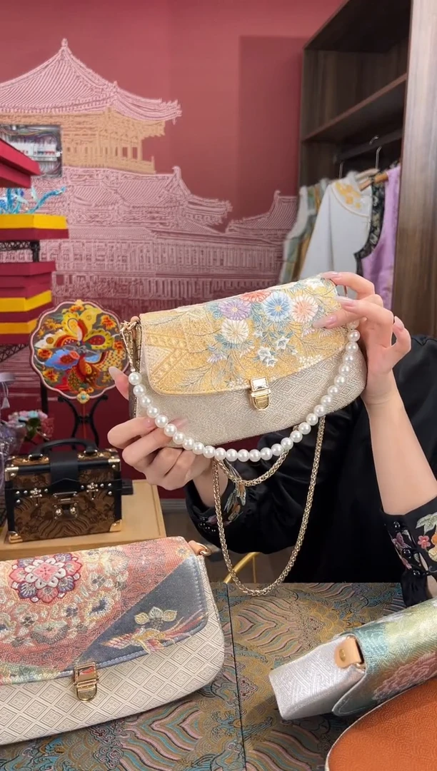 【闪购商品】刺绣非遗  手工西阵织包包