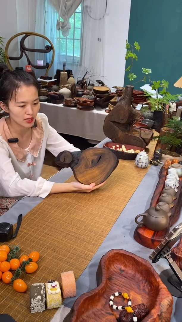 缅甸鸡翅木干泡盘