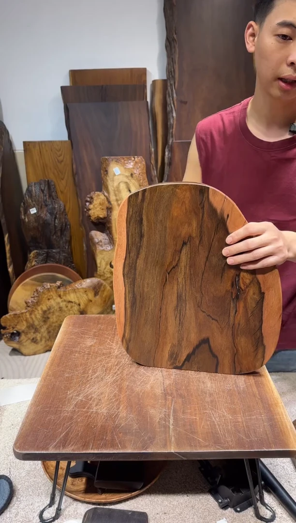 木所罗门大叶紫檀尺寸40*33*2编号750