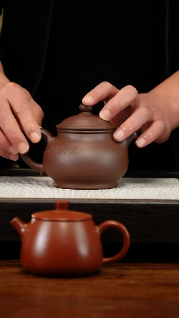 茶壶紫砂四底大潘壶