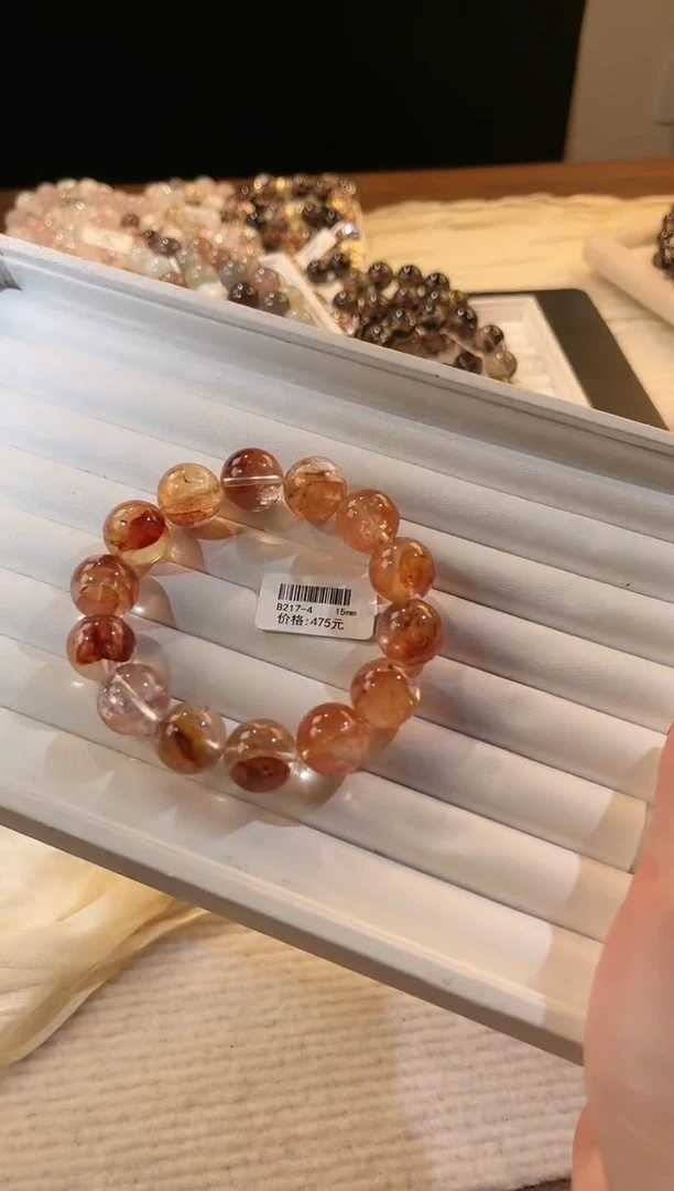 合成欧泊未镶嵌手串多样性发一Q75胶花14mm