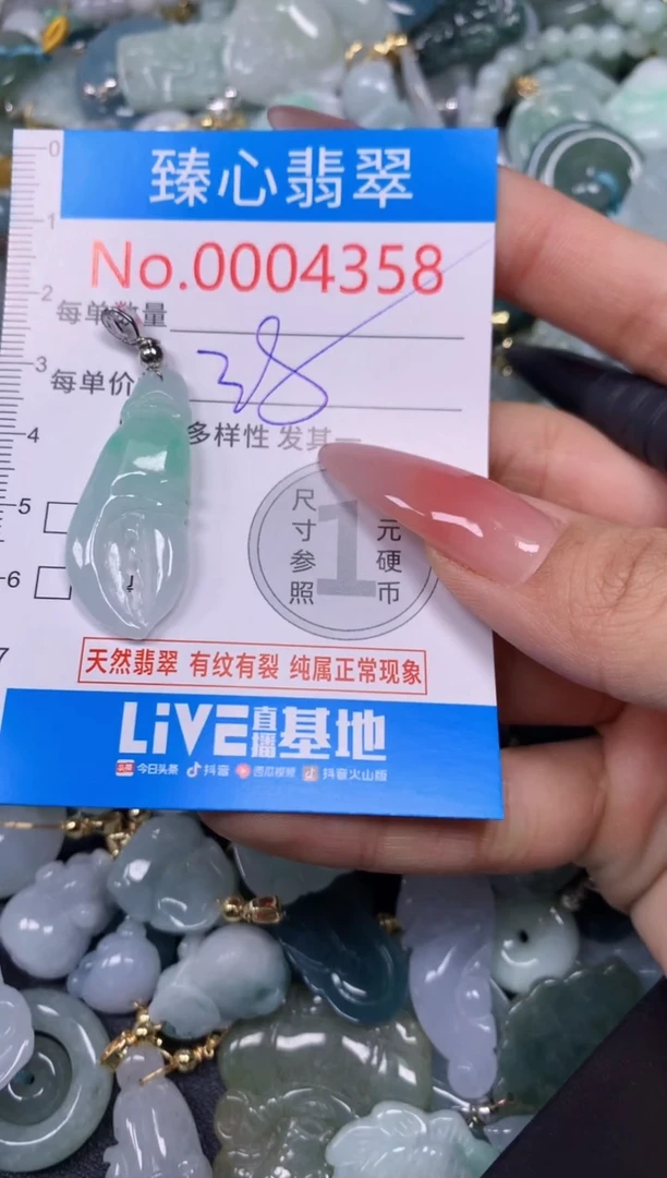 【闪购商品】翡翠颈饰未镶嵌含绳0004358